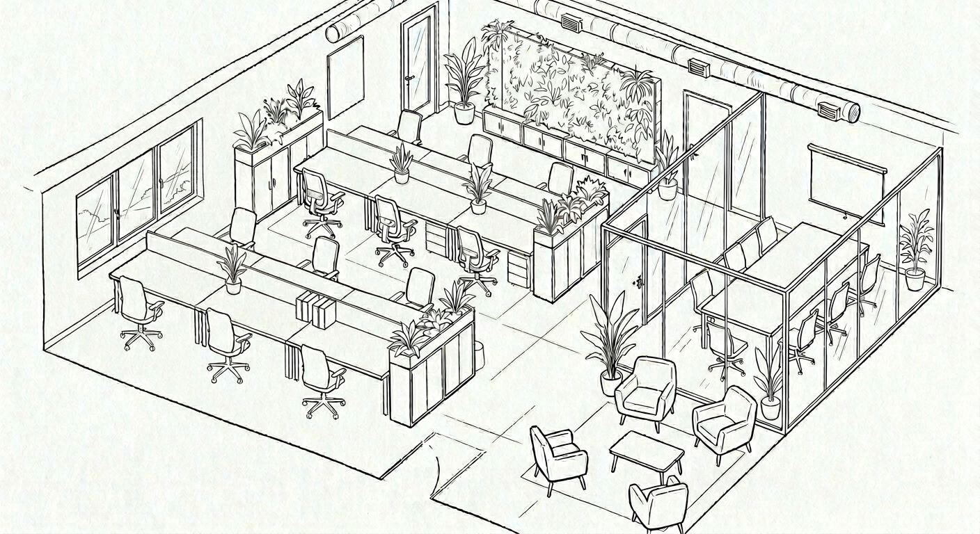 3D kantoorontwerp van KSH